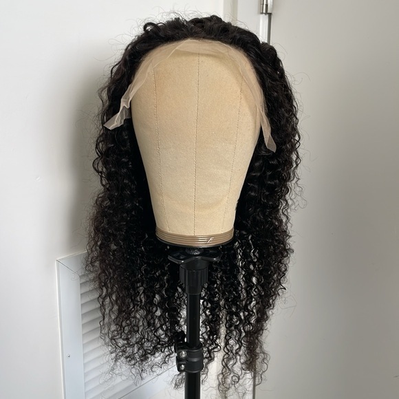 Other - Pre-Plucked 13x4 Human Hair Deep Curly (Kinky Curly) Lace Front Wig 24”